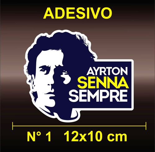 Adesivi sticker ayrton senna - ayrton,