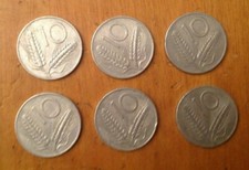 N. 6 Monete lire 10 Repubblica