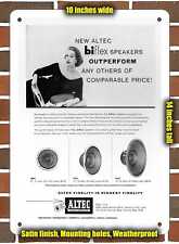 Insegna in metallo - Altoparlanti Altec 1955 - 10x14 pollici