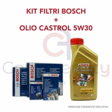 KIT TAGLIANDO FILTRI BOSCH + OLIO CASTROL 5W30 BMW SERIE 1 E87 116D 118D 120D 