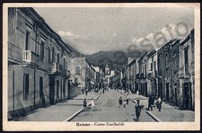 Cartolina di Baiano, bambini che giocano in corso Garibaldi - Avellino, 1943