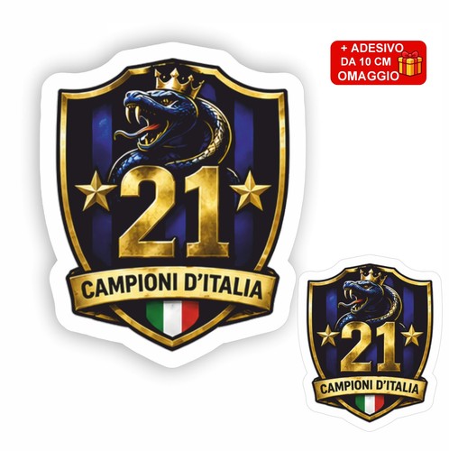 Adesivo scudetto campioni - 21,