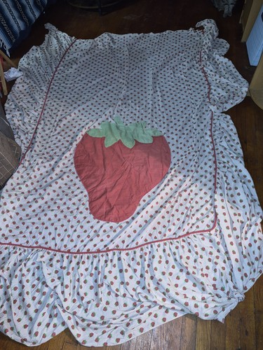 Copriletto corto fragola - , con