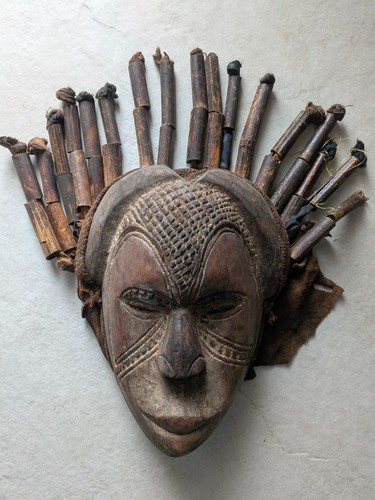 Maschera africana legno xx - maschera,