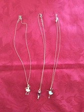 Set di 3 Collane in argento 925 con ciondoli ballerina.