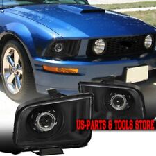 Per Ford Mustang 2005 - 2009 Faro Proiettore Nero 05 09 06 07 08