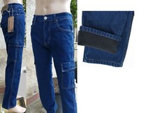 Jeans cargo imbottito - jeans,