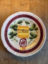 piatto Buon Ricordo Milano Giarrettiera Ossobugo Cam  1965