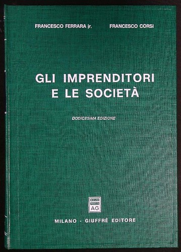 Gli imprenditori societa - e, societa'
