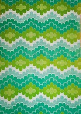 2 large vintage fabric