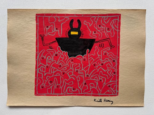 Disegno keith haring su - di,