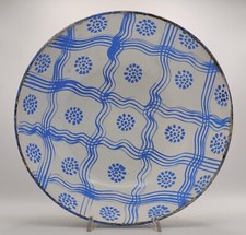 Mondovì - Vedova Besio E Figli-Piatto Insalatiera a Decoro Azzurro -Inizio '900