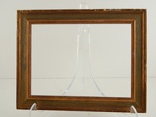 VINTAGE CORNICE DI LEGNO ANTICATA CON PROFILO COLORATO COUNTRY CHIC COLLECTION