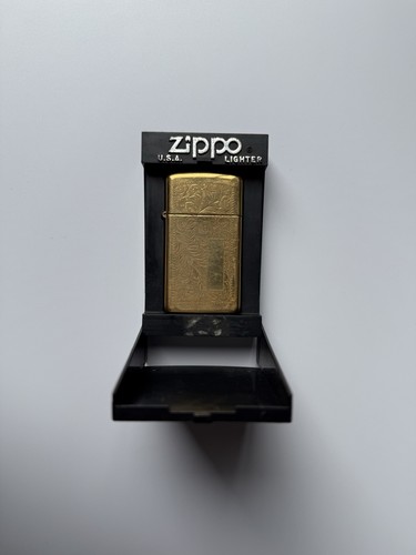 Brass slim venetian zippo - slim,