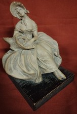Statuina terracotta dama su - in,