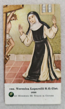 suor veronica laparelli santino reliquia ex indumentis cortona '900 sigillo