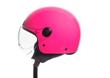 JFM Casco Jet Scooter Rosa