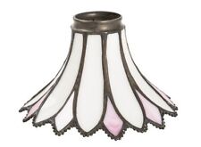 Coppetta paralume Tiffany a forma di Petali colore rosa per lampade e lampadari
