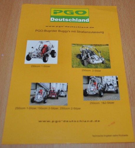 Brochure pgo bugrider - bugrider, buggy