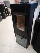 STUFA A LEGNA EDILKAMIN FJORD CON CASSETTO IN PIETRA OLLARE - POTENZA 8 KW