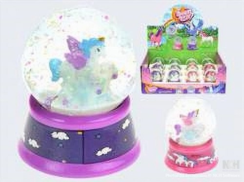 Palla neve unicorno con - neve,