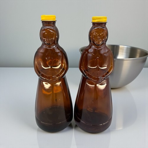 Coppia bottiglie vetro vintage - coppia,