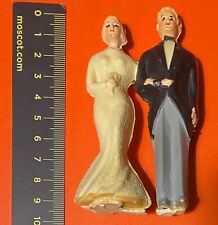 Lotto di 3 coppie di sposi per torta nuziale anni 60