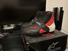 ALPINESTARS - SCARPE TECNICHE MOTO SMX-1 R NERO Rosso Bianco