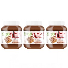 Anderson Go Nuts 3x 350 gr Cioccolata Proteica Spalmabile come Nutella GONUTS