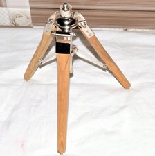 Treppiede in legno design nautico casa scrivania tavolo paralume lampada supporto legno teak