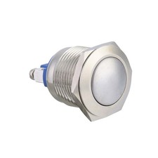 12V 19mm Metallo Momentanea Interruttore Clacson Pulsante - Barca LED IP67