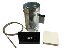 Regolazione elettronica dell'aria in ingresso, regolatore di combustione, controller per stufe, camino