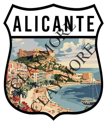 Adesivo alicante spagna auto - alicante,