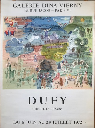 Raoul dufy affiche litho - dufy,