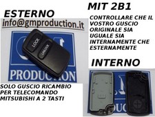SOLO GUSCIO COVER CON TASTI PER TELECOMANDO A 2 TASTI MITSUBISHI PAJERO E ALTRE