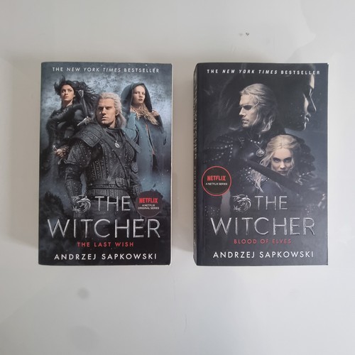 Two witcher paperback novels - two,