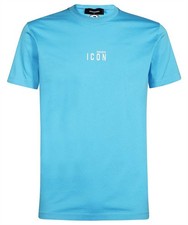 TAGLIA-SIZE XL DSQUARED2 T-SHIRT SHIRT MAN UOMO AZZURRO S79GC0010 SOTTOCOSTO