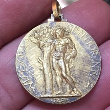 VECCHIA MEDAGLIA  OPERA NAZIONALE BALILLA 1928 PAPI REGNO ITALIA