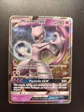 Carta Pokemon PROMO MEWTWO GX #39/73 SET LEGGENDE IRIDESCENTI RARA PSA Holo ENG