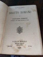 2 Manuali Hoepli: “DIRITTO ROMANO” e “ECONOMIA POLITICA” Edizioni 1885