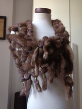 Foulard Visone Vintage Nuovo