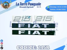 ADESIVI DECALCOMANIA TRATTORE FIAT 215R