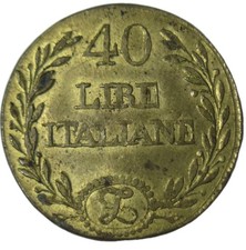40 LIRE ITALIANE ORO PESO