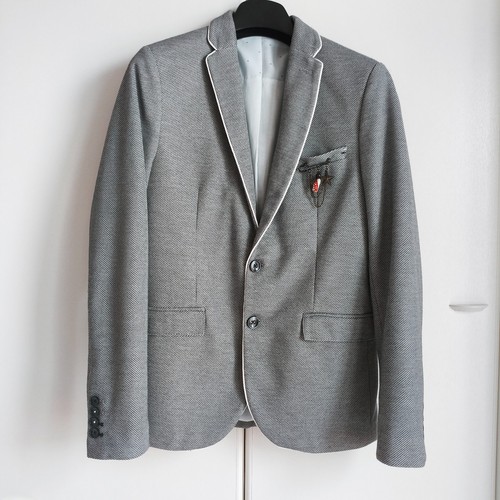 Giacca blazer grigio chiaro - giacca,