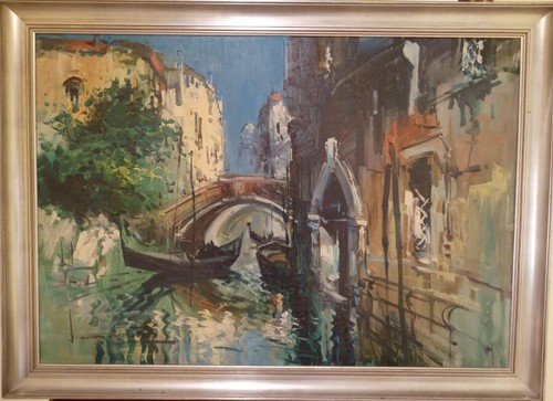 Quadro canali venezia - "canali,