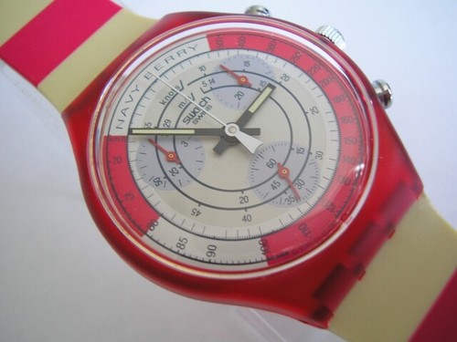Swatch chrono navy berry - chrono,
