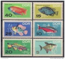 Germania DDR 1966 Acquario Pesci Conservazione Natura Marina 6v MNH