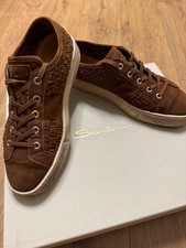 Santoni Men's Brown Woven