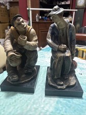 Coppia Di Sculture Guido Cacciapuoti Made In Italy 