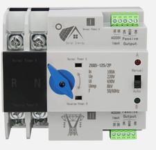 Commutatore Automatico Fotovoltaico a Doppia Alimentazione 2P 100A ZGQ5G-125_2P
